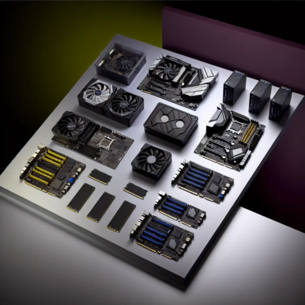 Nowoczesne podzespoły komputerowe przygotowane do modernizacji